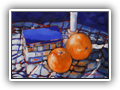 Oranges and Lipton's Tea 8x10 Oil
