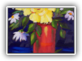 The Red Vase ll,10x8 Oil