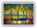 A Quiet Moorage, 12x16 Oil