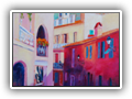 Afternoon Shadows, Villefranche 16x12 Acrylic