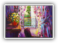 Garden View, Lay Lamideau,12x12 Oil