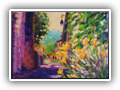 Entrance to the Chateau, Normandy  16x12 oil