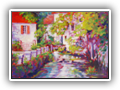 Sunlight, Gigouzac, France 12x16 Oil