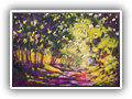 The Sun Came Out, Burgundy16x20 Oil