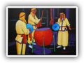 Tiger Hill Drummers, 16x20 Acrylic