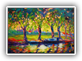 A Quiet Moorage, 12x16 Oil
