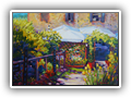Country Pizzaria, Lucca, Italy, 16x20 Oil