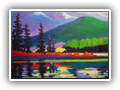 Maligne Lake, 12x20 Oil