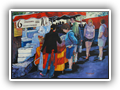Sunday Market, Colliore 16x20
