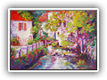 Sunlight, Gigouzac, France 12x16 Oil