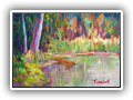 Pond, Coquitlam River, 8x10, oil, $245-Fr.